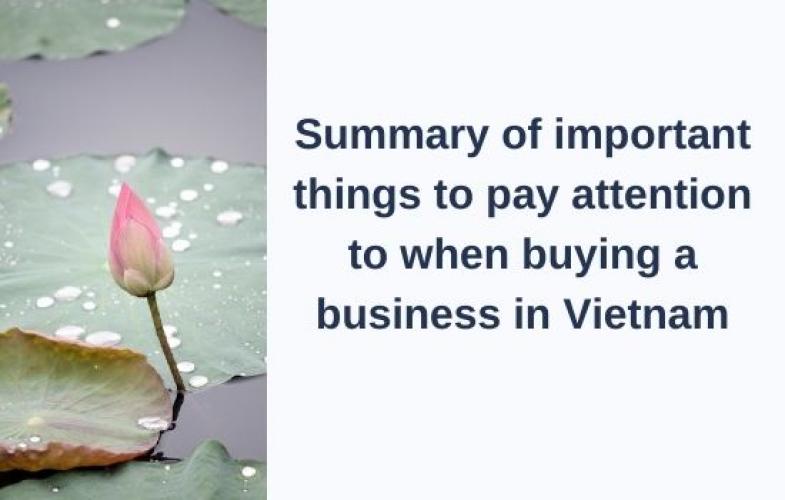 Buying A Business In Vietnam